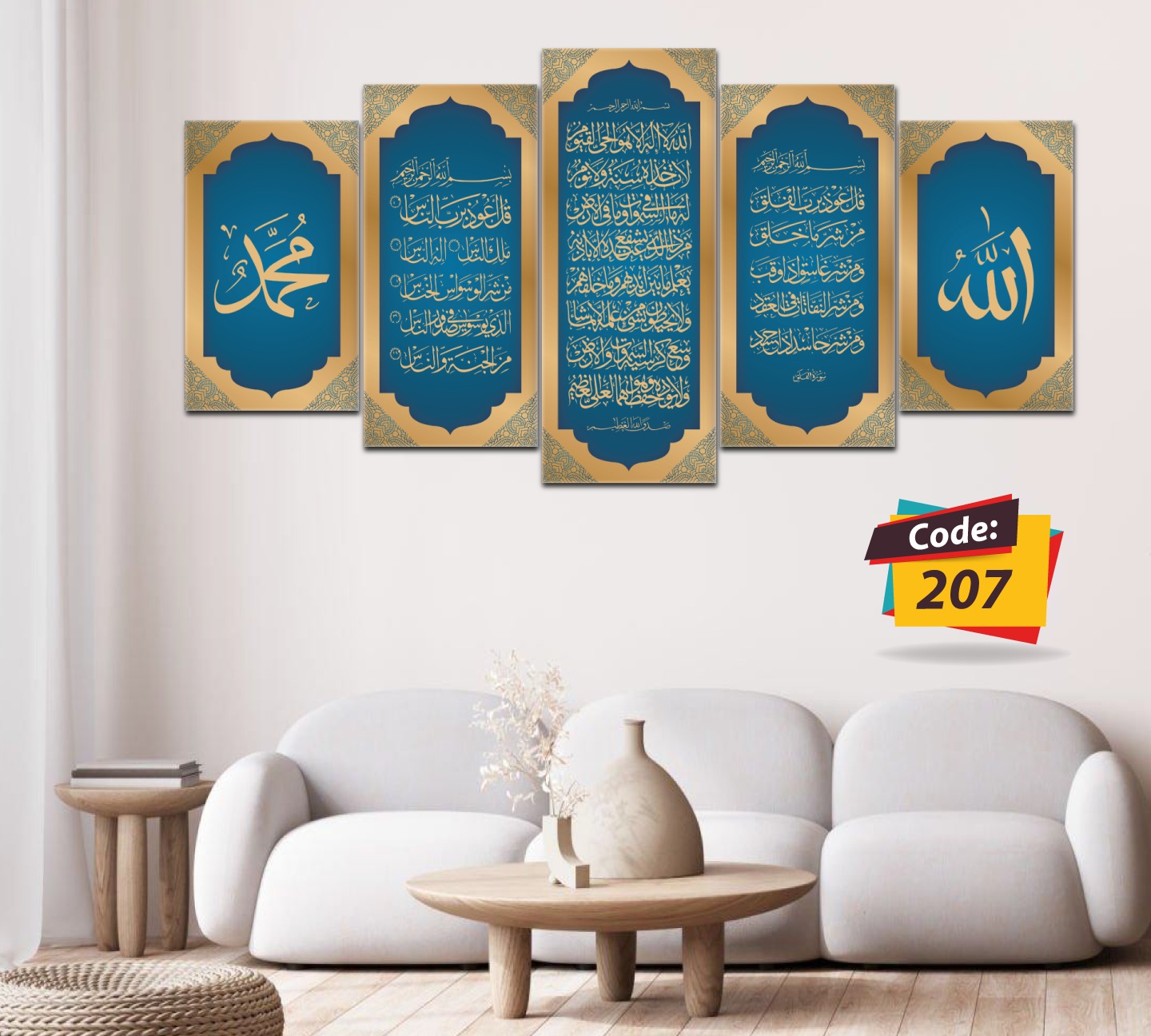 Picture of 5Pcs In 1 Set Wall Canvas Art Ready to Hang for Living Room or Bedroom Home Decoration On Wall Canvas Painting Wall