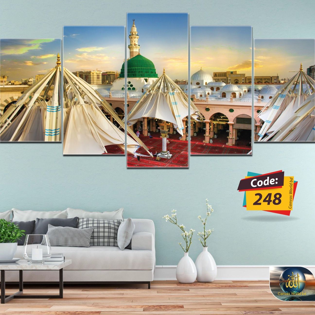 Picture of 5Pcs In 1 Set Wall Canvas Art code# 248