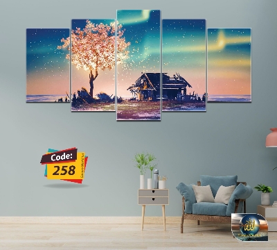 Picture of 5Pcs In 1 Set Wall Canvas Art code# 258