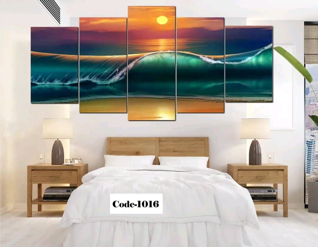 Picture of 5Pcs In 1 Set Wall Canvas Art printing code#1016