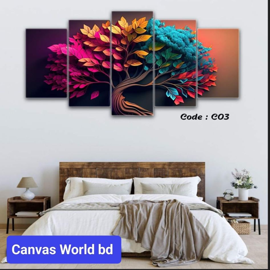 Picture of 5Pcs In 1 Set Wall Canvas Art printing