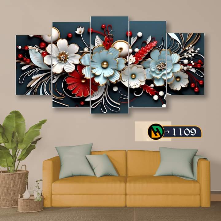 Picture of 5Pcs In 1 Set Wall Canvas printing