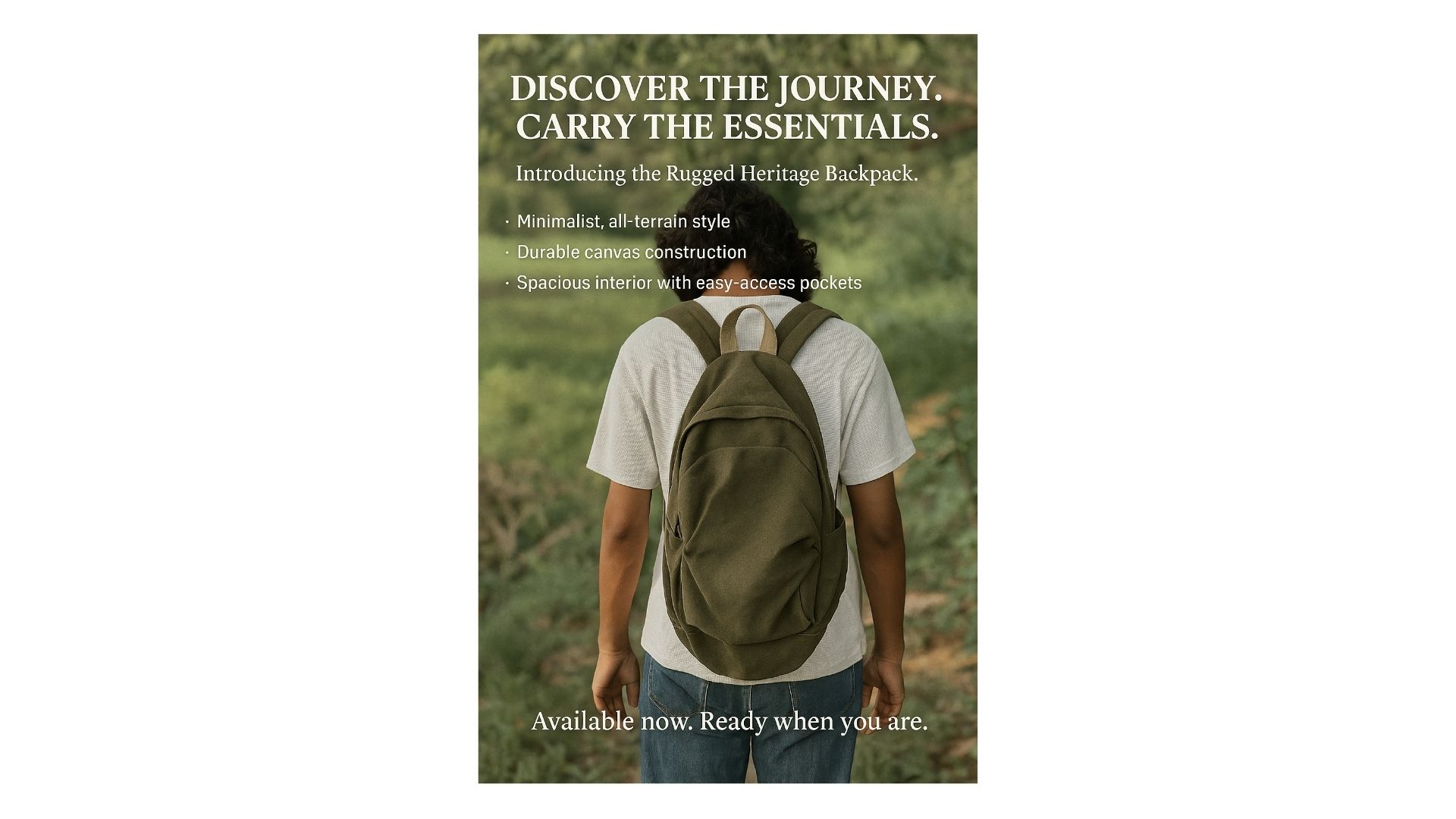 Picture of Japanese Versatile Backpack - Olive
