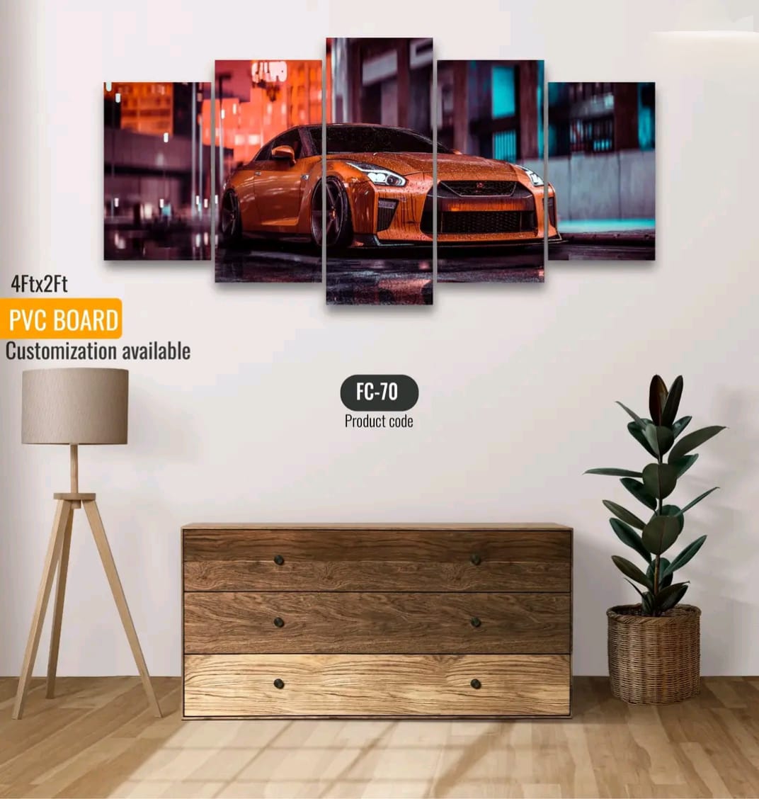 Picture of 5Pcs In 1 Set Wall Canvas printing