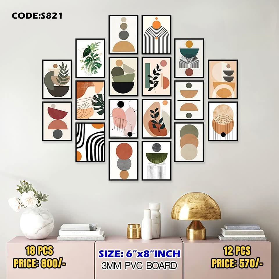 Picture of 18 pcs Most Unique Combo Wallboard set for Home Decoration. Wall Decoration for Home