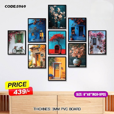 Picture of 9 pcs Most Unique Combo Wallboard set for Home Decoration. Wall Decoration for Home