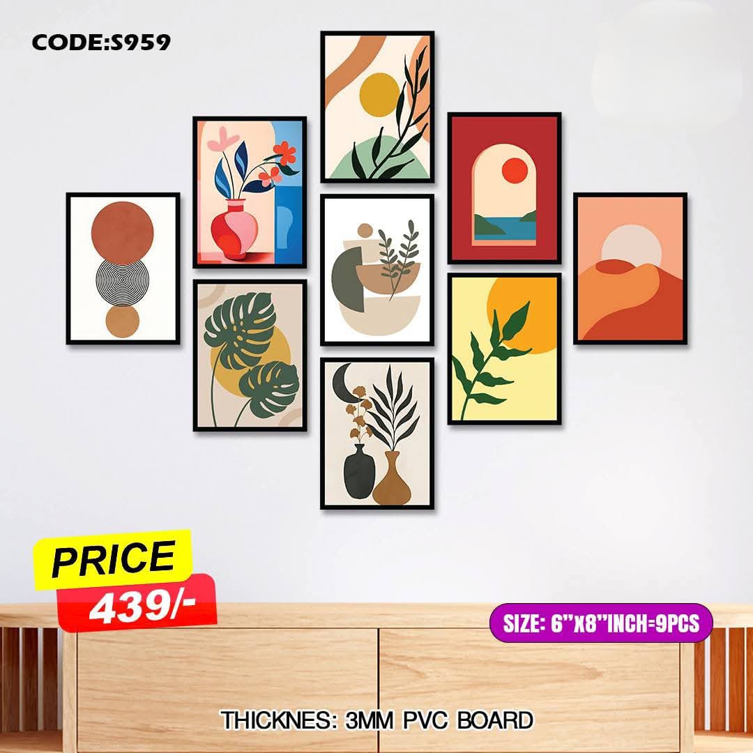 Picture of 9 pcs Most Unique Combo Wallboard set for Home Decoration. Wall Decoration for Home
