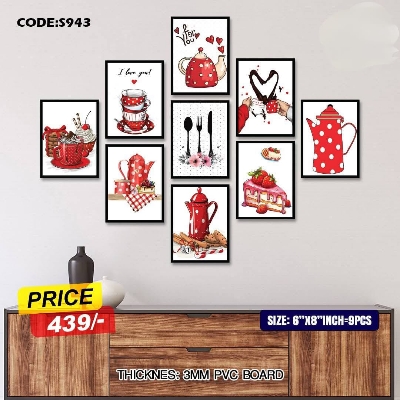 Picture of 9 pcs Most Unique Combo Wallboard set for Home Decoration. Wall Decoration for Home