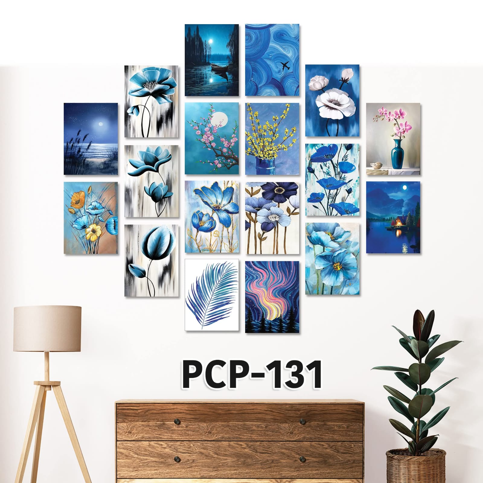 Picture of 18pcs Unique Design Wallmate Combo Set – Perfect for Home & Office Wall Decoration