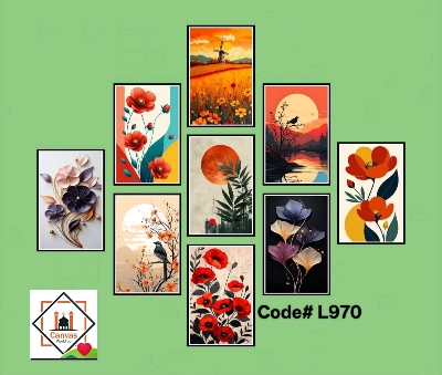 Picture of Premium PVC & HD Sticker Wallmate Set – 9pcs Combo