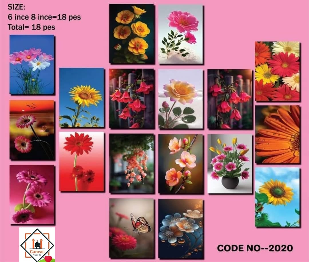 Picture of Premium PVC & HD Sticker Wallmate Set – 18pcs Combo