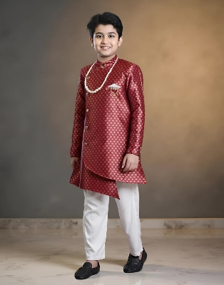Picture of Indu Western Sherwani Set for Kids-1