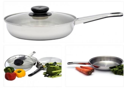 Picture of SKB Frying Pan With Glass Lid-18 CM
