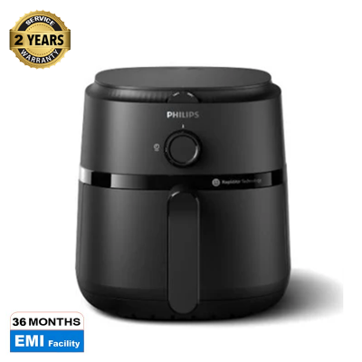 Picture of Philips 4.2 Litre Compact Airfryer with Rapid Air Technology 1500W, Dishwasher Safe, Temperature Control, Time Control (NA120) with 2 Year Warranty