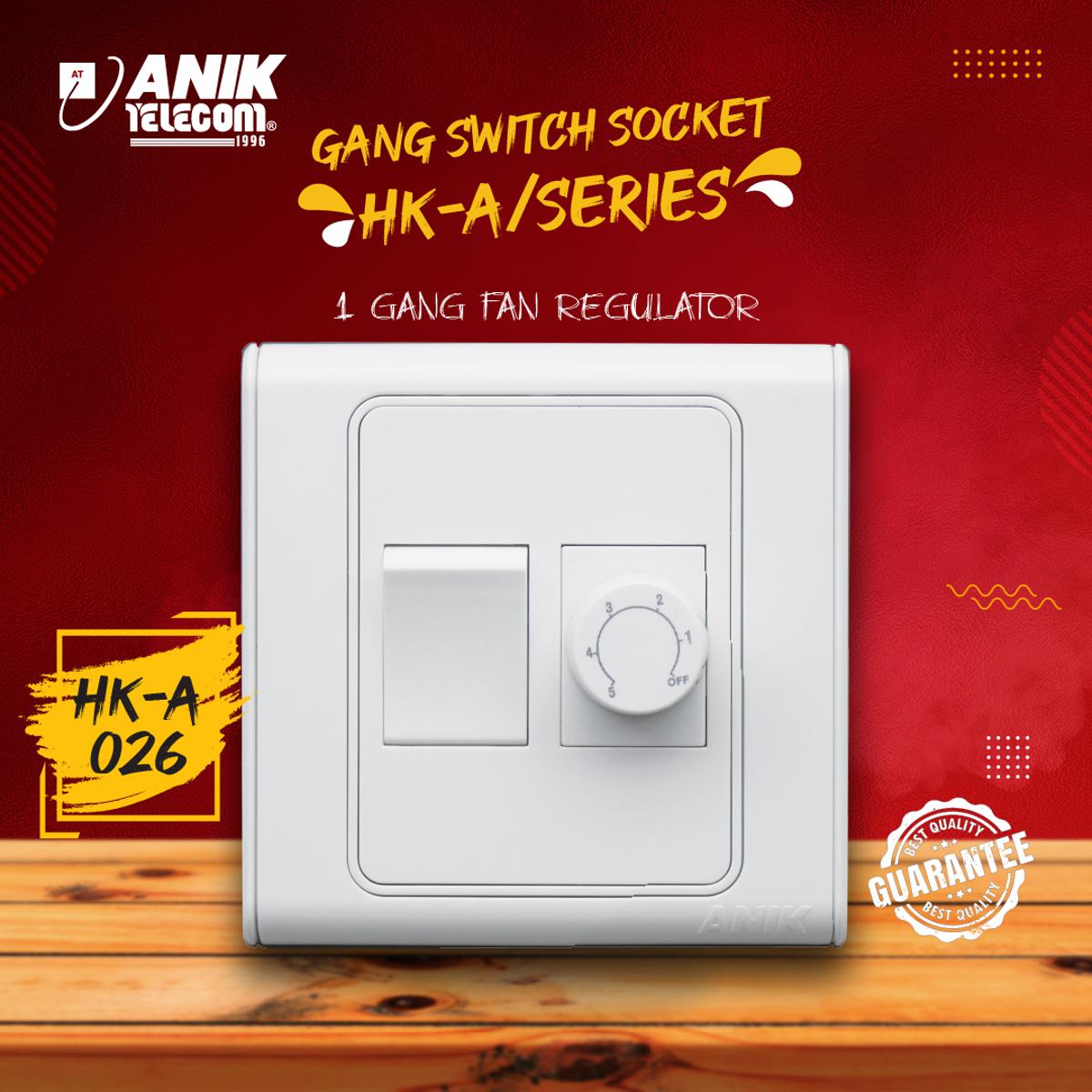 Picture of 1 Gang Fan Regulator, Gang Switch, Switch Socket, Electric Switch