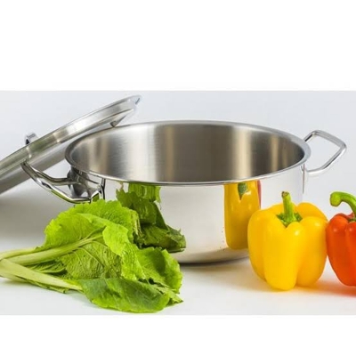 Picture of SKB SuS304 food grade stainless steel Curry Sauce Pot with SS Lid and Handle 26 cm