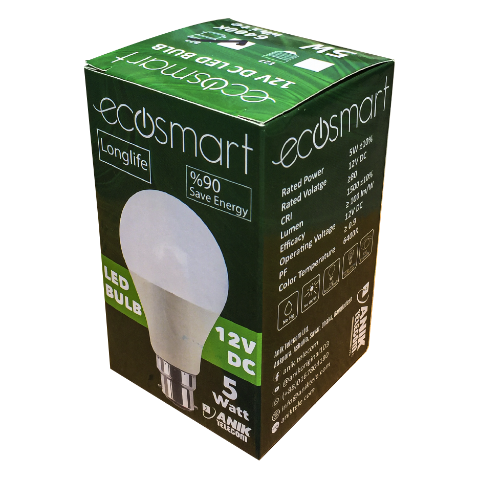 Picture of DC Light, LED Light, 12V DC Light, 5Watt 12V Solar Bulb (DC Bulb)