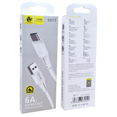 Picture of 6A (30 Watt) Data Cable, Charging Cable, Type C, Fast Charging Cable