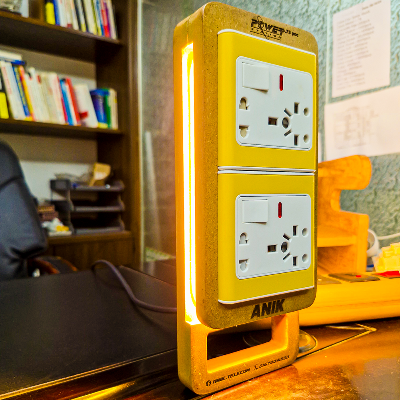 Picture of Multi Plug, 20 Pin, 13A, 40/76 Cable with Warm LED Light/ Night Light