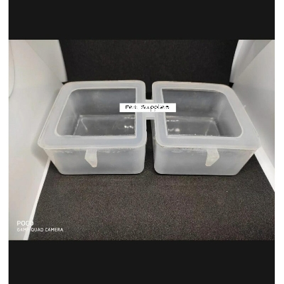 Picture of 2 in 1 Parrot Food Water Bowl Cups Bird Pigeons Cage Sand Cup Feeding Feeder - 1pcs