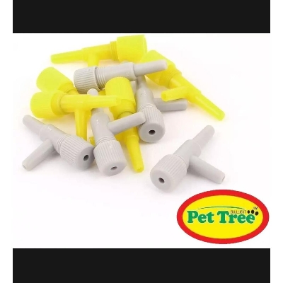 Picture of 5pcs Oxygen Pipe Tube Control Connector Fish Tank Aquarium Air Valve Made in China