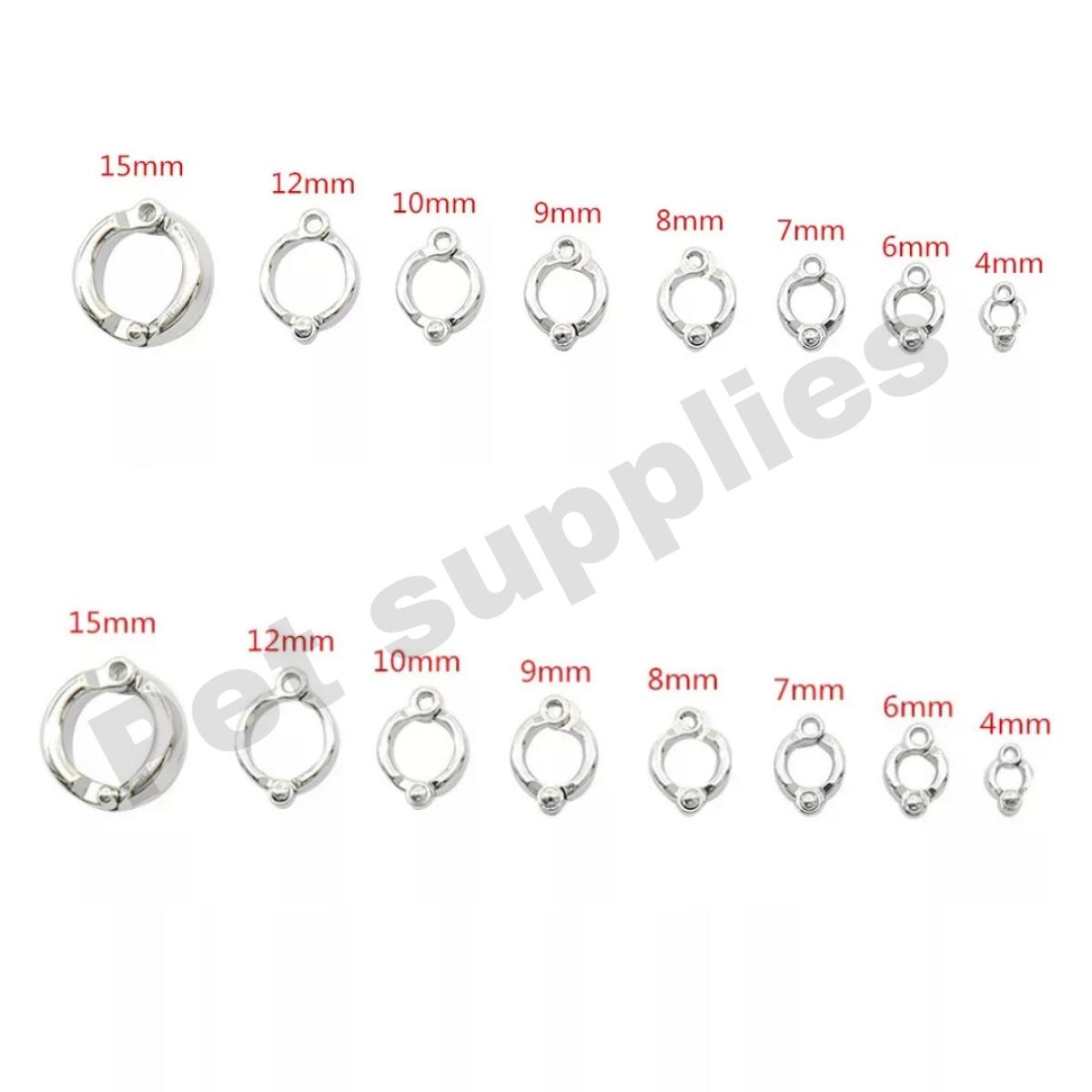 Picture of 1pcs Parrot Leg Ring 4/6/7/8/9/12/15mm Parrot Leg Ring Alloy Outdoor Flying Training Pet Birds Pigeon Foot Rings Animal supplies