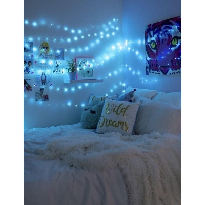 Picture of Fairy Decorative Lights Golden/Multicolor/Blue/White String Fairy Lights Christmas Decoration Wedding Festival Party Colourful LED Lights - Multi Plug