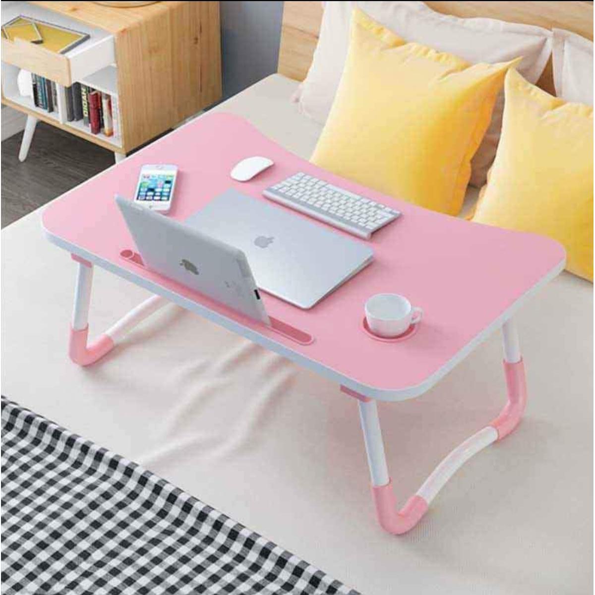 Picture of Computer Laptop Desk Small Foldable Multi-Function Bed Desk Simple Dormitory Lazy Table Bed with Laptop Table
