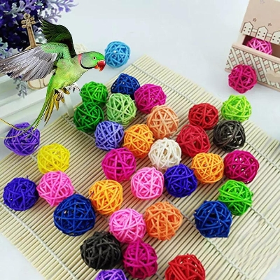 Picture of 1 Pcs Pet Parrot Toy Bird Hollow Bell Ball For Parakeet Cockatiel Chew Fun cage