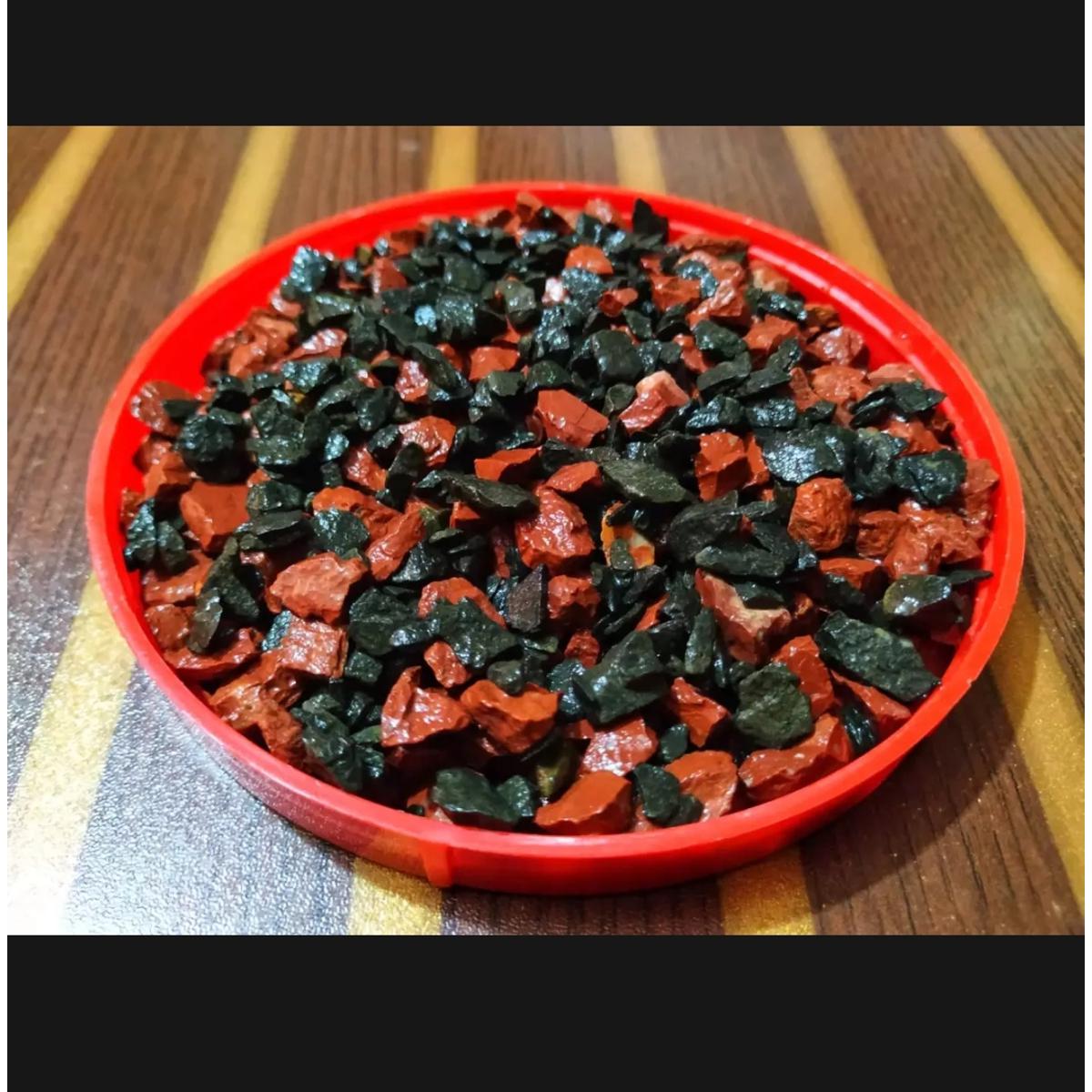 Picture of 0.5Kg , Black & Red Mixed Color Stone or Aquarium, Rock Gardens, Cactus Pot, Bamboo Plants, Bonsai Trees Decoration