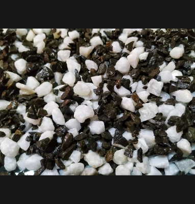 Picture of 2Kg White, Black Mixed Color Stone or Aquarium, Rock Gardens, Cactus Pot, Bamboo Plants, Bonsai Trees Decoration
