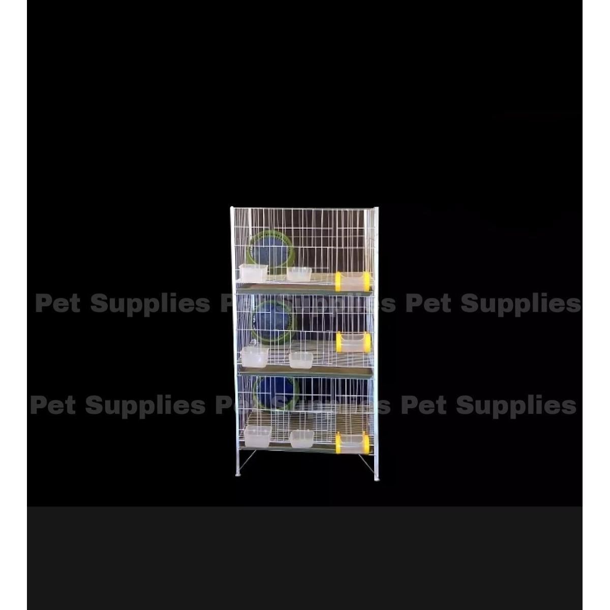 Picture of 1Pcs Three Floor All Kind Of Pigeon Cage by 13 NO Wire With All Accessories Size: 24×18×13  Cash On Delivery Available