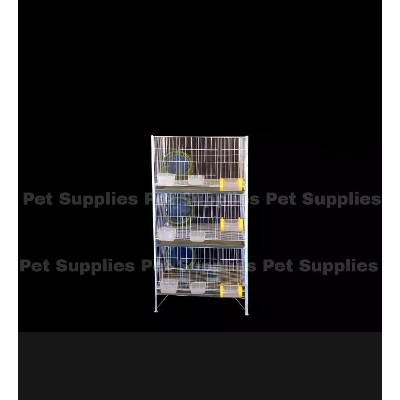 Picture of 1Pcs Three Floor All Kind Of Pigeon Cage by 13 NO Wire With All Accessories Size: 24×18×13  Cash On Delivery Available