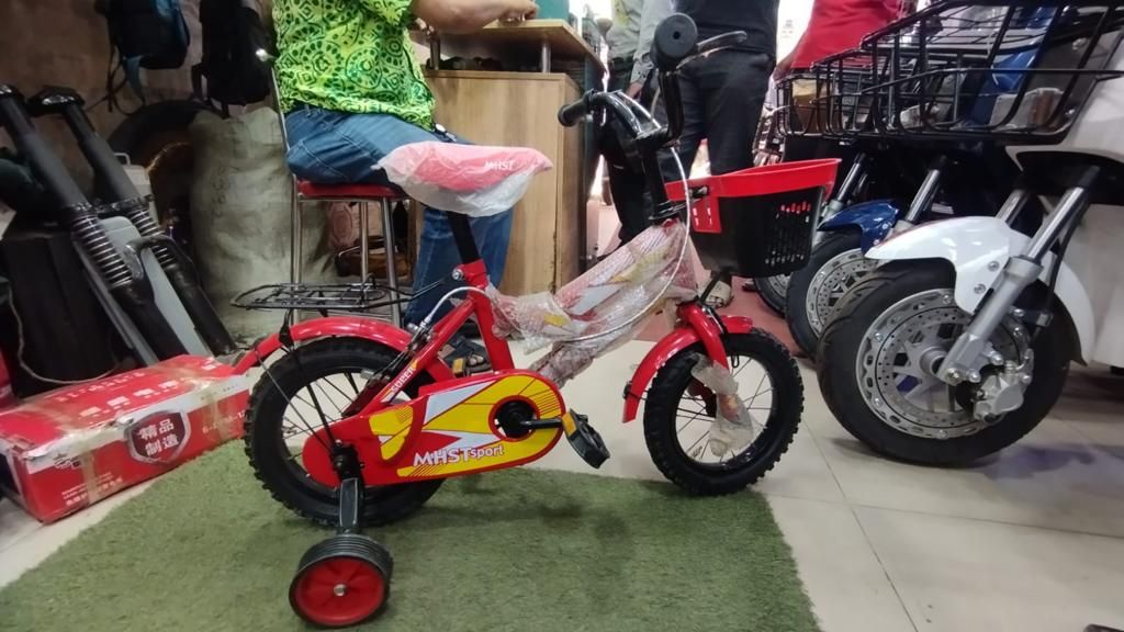 Picture of 16 inchi Aluminum baby cycle single speed With Back Carrier Mudguard and Basket