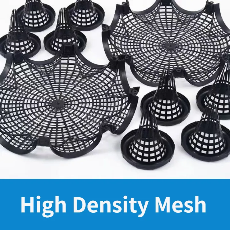 Picture of 7 Holes Catch Mixed Fish Trap Crayfish Catcher Outdoor Fishing Net Cage Plastic Fish Trap Cage Easy to Install