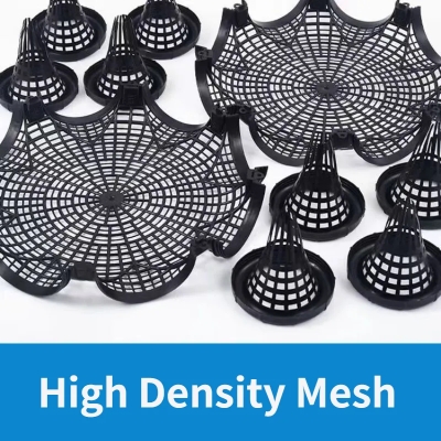 Picture of 7 Holes Catch Mixed Fish Trap Crayfish Catcher Outdoor Fishing Net Cage Plastic Fish Trap Cage Easy to Install