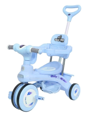 Picture of Baybee Kids Push Parent Control Handle Tricycle Cruiser Pedal Go Kart Racing Ride On Toy Car For Baby With Curved Seat Baby Tricycle Kid'S Trike/Bicycle Children Tricycle For Boys & Girls Age 0-4 Years(Red)