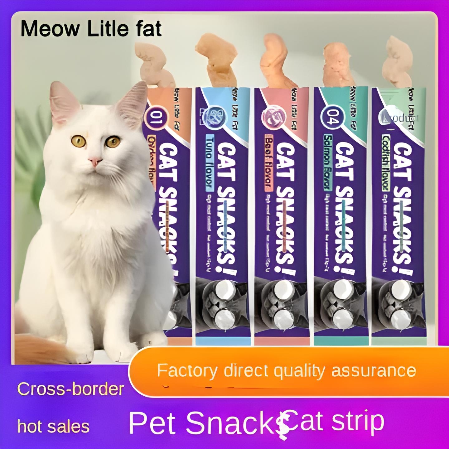 Picture of Cat Snacks treat food , chicken, Tuna, Salmon flavor, Kitten & cat Wet tretty snacks food