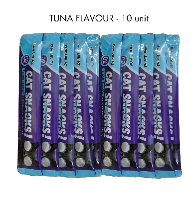 Picture of Cat Snacks treat food 10pcs, chicken, Tuna, Salmon flavor, Kitten & cat Wet tretty snacks food