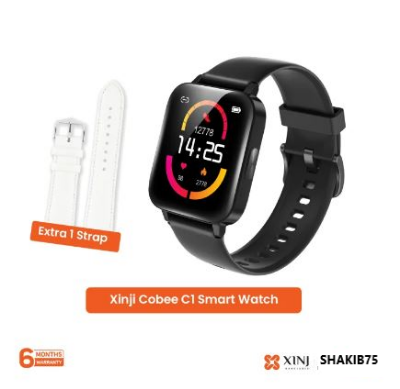 Picture of XINJI COBEE C1 Bluetooth 5.0 5ATM Waterproof Smart Watch With (Dual Strap)