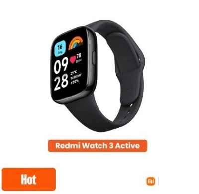 Picture of Redmi Watch 3 Active BT Calling Smart watch with 1.83"" Big Screen, SpO2 & 5ATM Water Resistance