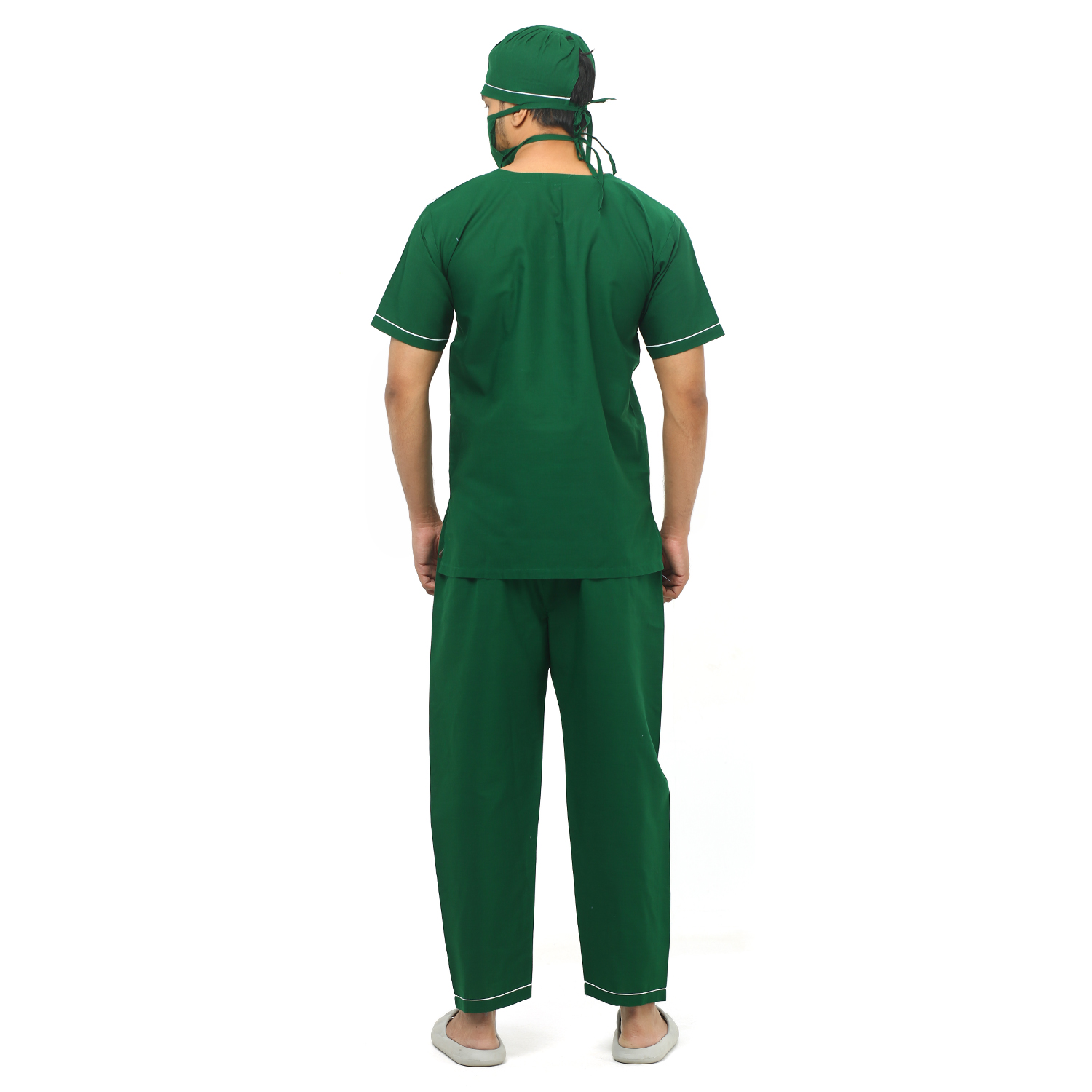 Picture of Medical OT Dress For Doctors and Nurses Both Male & Female (Set of 4 Piece) Doctors OT Dress/OT Dress/Male Female Doctors OT Dres With Full Set With Standard Cotton Febric For Medical Students & Nurse With Green Surgical OT Dress  (Set of 4 Piece)