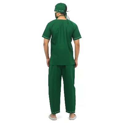 Picture of Medical OT Dress For Doctors and Nurses Both Male & Female (Set of 4 Piece) Doctors OT Dress/OT Dress/Male Female Doctors OT Dres With Full Set With Standard Cotton Febric For Medical Students & Nurse With Green Surgical OT Dress  (Set of 4 Piece)