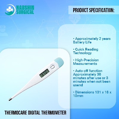 Picture of Thermocare Digital Thermometer (Medical Equipment, thermometer, health Care, digital thermometer
