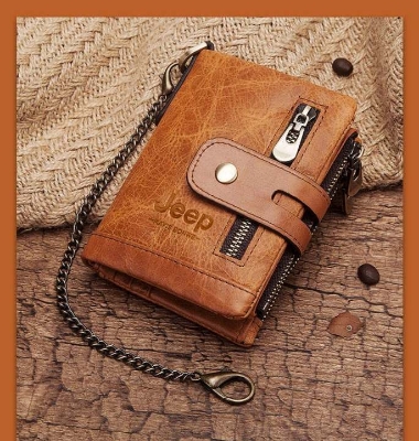 Picture of Jeep Black 100% Leather Wallet For Man - Wallet For Men - Wallet