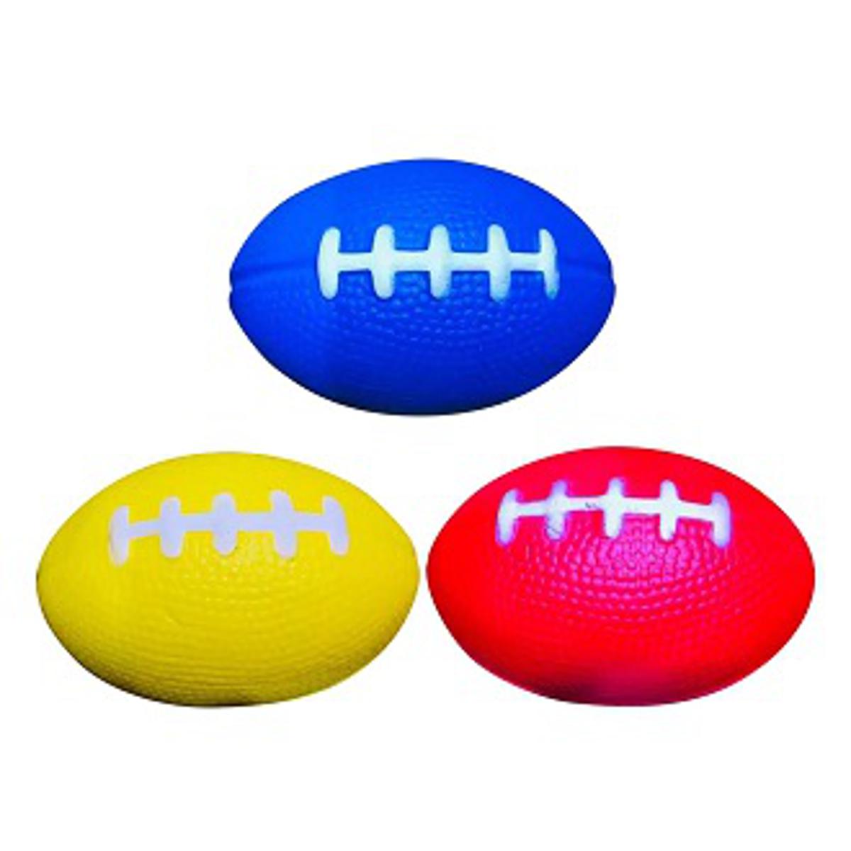 Picture of One piece Hand exercise rugby ball for relief from stress, squeeze ball soft ball - Multicolor