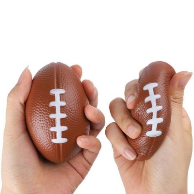 Picture of One piece Hand exercise rugby ball for relief from stress, squeeze ball soft ball - Multicolor