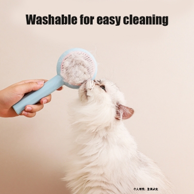 Picture of Cat Brush Pet Comb Self Cleaning Slicker Brush Remove Hair Grooming