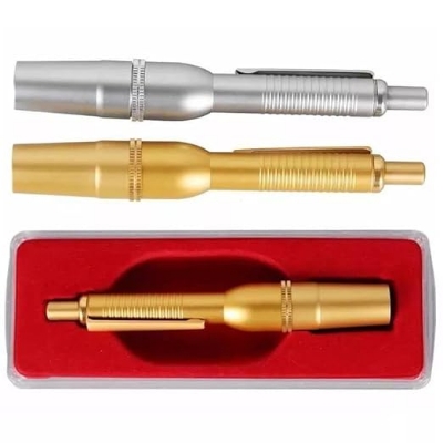 Picture of Stainless steel lancing pen with 50pis lancet point pen hijama cupping bloodletting pen acupuncture massage 3Pin