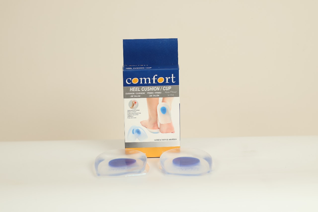 Picture of Gel Heel Cup Pads - 1 Pair for Comfort and Support Silicon Heel Pad Foot Care